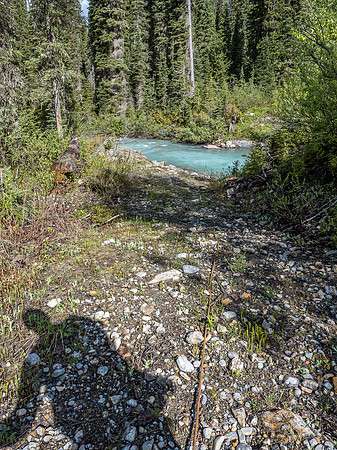 The infamous Tyrolean traverse cable that people have used to cross the river and is now probably not usable.