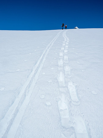 A steep grunt to camp.
