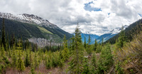 Great scenery already from the NW corner of the second clear-cut looking back.