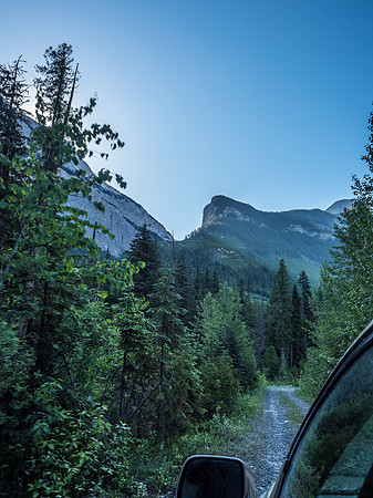 Driving back this is looking up at the South Rice Brook access canyon.