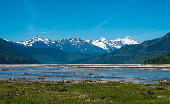 The east end of the Bush Arm from the Sullivan River FSR.