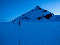 Approaching King Edward's south face.