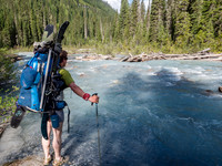 A feisty stream crossing.