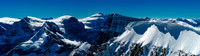 The impressive summits of the Stutfields with Bryce rising behind them and Cromwell and Engelhard in front at left.