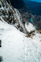 Looking down the 2nd couloir.