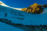 Crevasse avoidance. The terrain is a lot more complex than it appears from a distance.