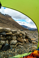 Views from my tent at the Woolley bivy site.