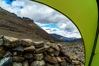 Views from my tent at the Woolley bivy site.
