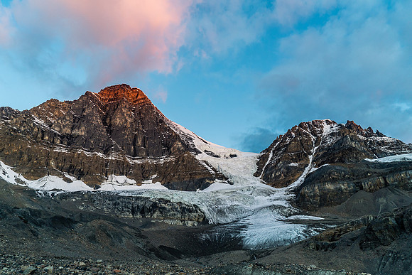 Early morning views on Woolley and Diadem from our bivy on exit day.