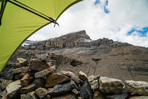 Views from my tent at the Woolley bivy site.