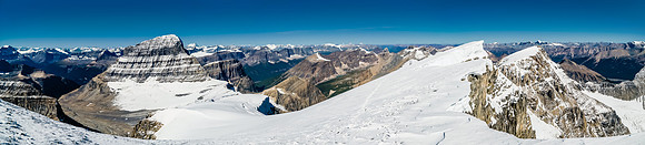 Mount Alberta, Clemenceau, Hooker, Serenity, Geikie, Robson, Fryatt, Edith Cavell and many others visible here.