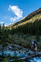 Exiting along Woolley Creek.
