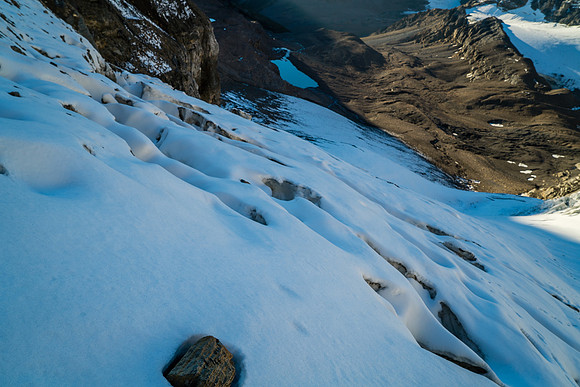 Crevasses.