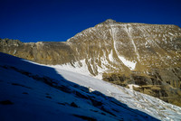 Looking at Mushroom Peak (L) which isn't looking quite as easy as we'd hoped.
