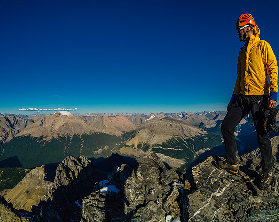 Vern on the summit of Mushroom Peak.