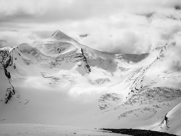 Mount Resplendent which we would ski / climb the following day.