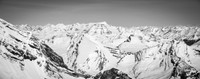 Looking north over Anne-Alice, the Mural Glacier and Gendarme Mountain towards the obvious bulk of Mount Chown.