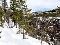 The exposure off this section can be interesting - especially on descent when the trail is really icy!