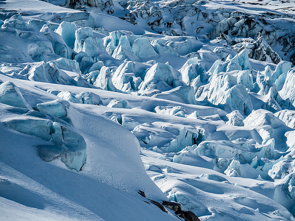Robson Glacier icefall.