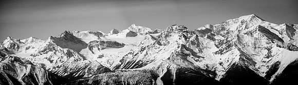 Looking west to the Premier Range - also called the Cariboo Mountains