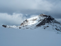 From here it looks like the direct route up the south ridge is the way to go. Once we got closer we changed our minds.