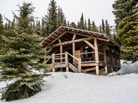 The rebuilt Hargreaves Shelter is a wonderful place to enjoy a warm fire - provided you do the work of scrounging for deadfall as there is no fire wood provided.