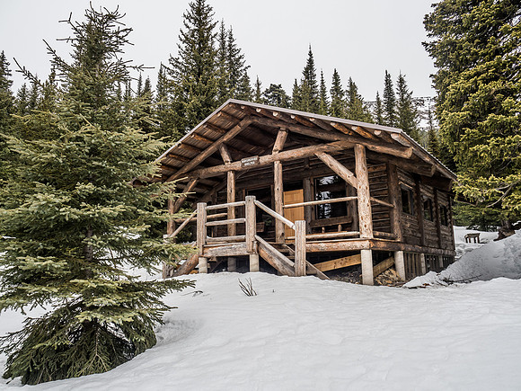 The rebuilt Hargreaves Shelter is a wonderful place to enjoy a warm fire - provided you do the work of scrounging for deadfall as there is no fire wood provided.