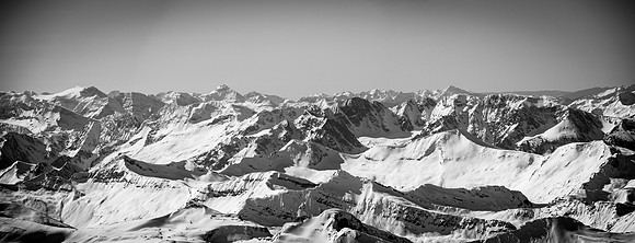 Summit view to the south towards Clemenceau.