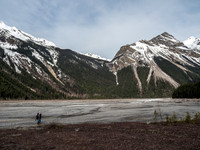 At least we avoided part of the rolling trail (out of sight at right) by short cutting across the Kinney Lake flats at the NW end of the lake before the Whitehorn Hill.