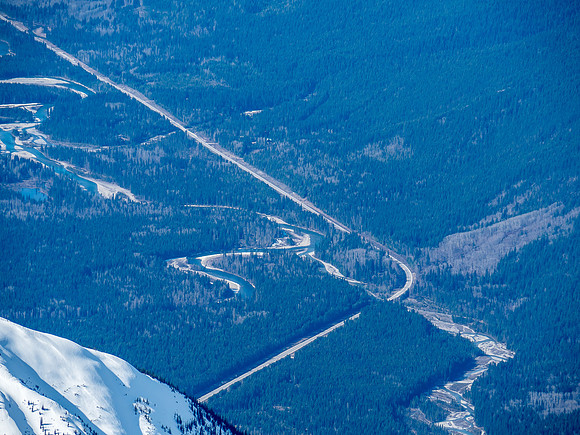 Looking way down!