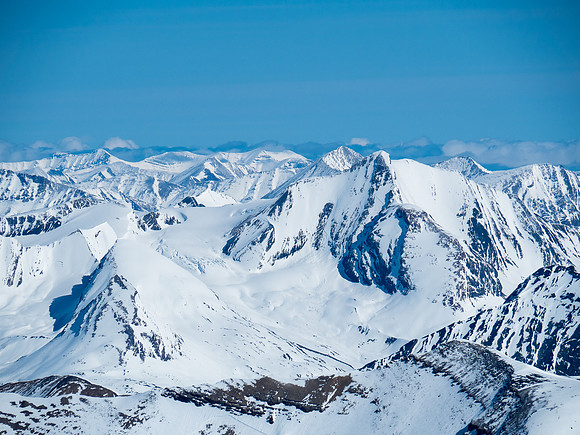 Calumet Peak soars over Moose Pass - part of the Moose River Route that I would like to hike some day.