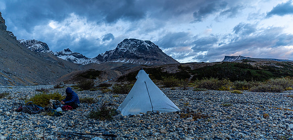 Another late supper at camp.