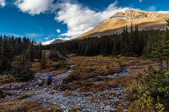 Hiking up the Cataract Creek trail.