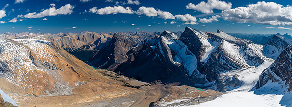 Cloister (C), Bertram and Slump Mountain (R) visible.