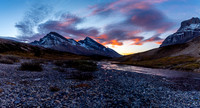 Sunrise over the White Goat Wilderness and Mount Stewart.