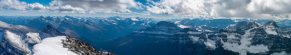 Pinto Lake just visible with Cline, Minster, Burwash, Wilson, Coleman, Amery and CIrrus (R).