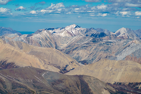 Obstruction Mountain to the east.