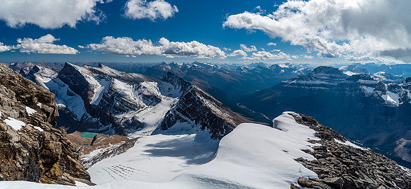 Views back to the south to Bertram, Slump and towards Pinto Lake.