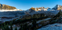 Eric follows me along the confusing undulating moraines in the upper Cataract Creek valley.