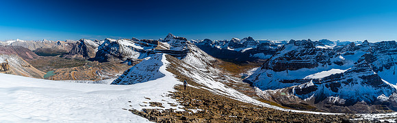 The Afternoon Lakes at left and Cline Pass at right with Stewart in the middle.