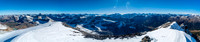Views south (L) and west (R) from the summit of Willis.