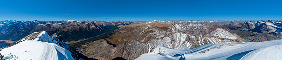 The SBT and Brazeau River at left and the White Goat Wilderness at right.