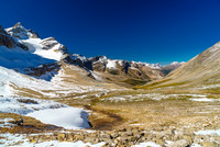 Looking over Cline Pass towards the South Boundary Trail.