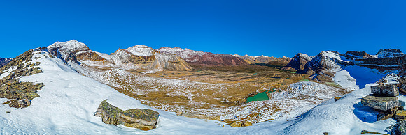 Willis at left with Afternoon in red and the Afternoon Lakes at center.