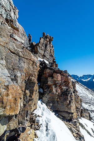 Some moderate scrambling on the ridge kept us entertained.