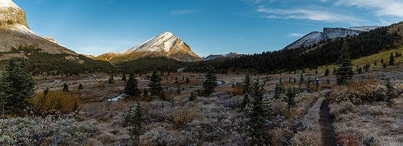 More of the terrain on the Nigel Pass trail - the mountain on the left is unnamed, a very common theme for this area as there are very few named summits here.