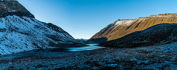 Views back down Cline Creek.