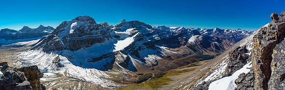 Guardgoat over Cline Pass and Creek (R).