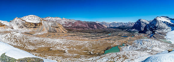 Yet another pano of the valley. "Afternoon" is the red colored ridge / peak in the distance at left.
