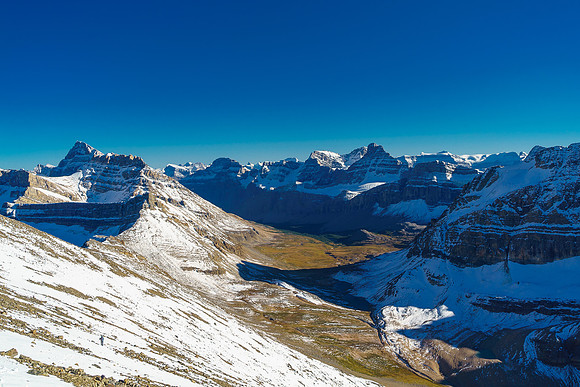 Descending to Cline Pass.